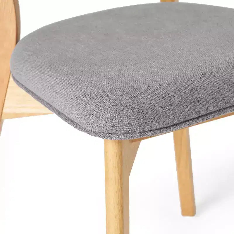 Christopher Knight Home Laila - Juego de comedor de 5 piezas de madera de caucho de estilo moderno de mediados de siglo con cojines