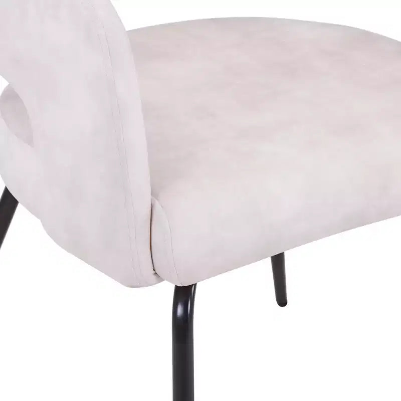 Juego de comedor de 5 piezas LeisureMod Verve con mesa de comedor redonda de 36 pulgadas con tapa de MDF negra y 4 sillas de comedor