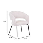 Juego de comedor de 5 piezas LeisureMod Verve con mesa de comedor redonda de 36 pulgadas con tapa de MDF negra y 4 sillas de comedor