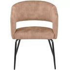 Juego de comedor de 5 piezas LeisureMod Verve con mesa de comedor redonda de 36 pulgadas con tapa de MDF negra y 4 sillas de comedor