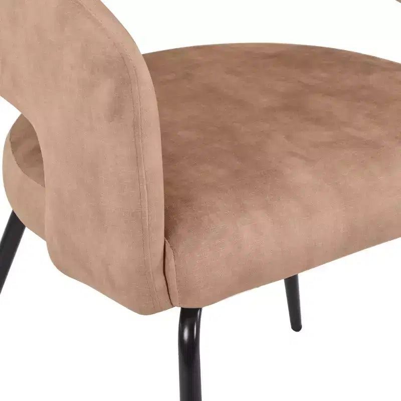 Juego de comedor de 5 piezas LeisureMod Verve con mesa de comedor redonda de 36 pulgadas con tapa de MDF negra y 4 sillas de comedor