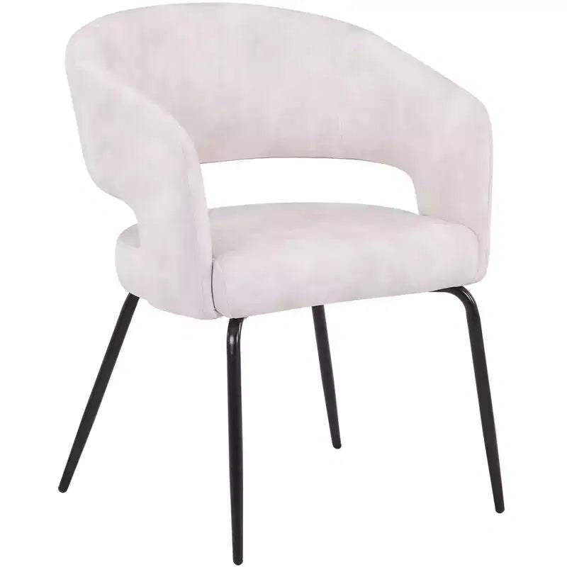 Juego de comedor de 5 piezas LeisureMod Verve con mesa de comedor redonda de 36 pulgadas con tapa de MDF negra y 4 sillas de comedor