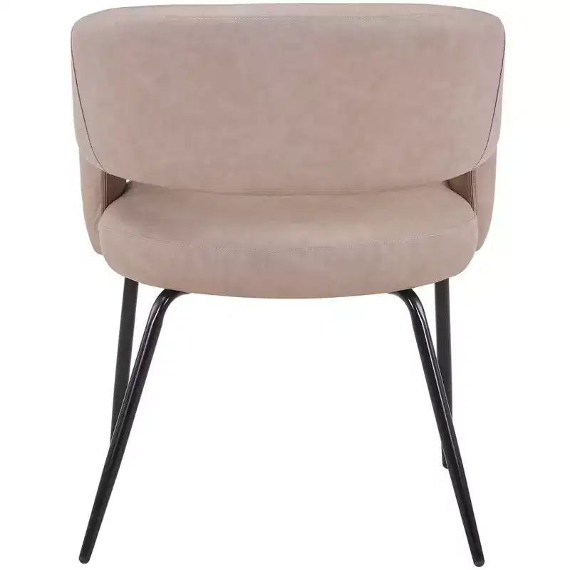 Juego de comedor de 5 piezas LeisureMod Verve con mesa de comedor redonda de 36 pulgadas con tapa de MDF negra y 4 sillas de comedor