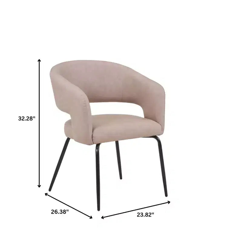 Juego de comedor de 5 piezas LeisureMod Verve con mesa de comedor redonda de 36 pulgadas con tapa de MDF negra y 4 sillas de comedor