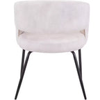 Juego de comedor de 5 piezas LeisureMod Verve con mesa de comedor redonda de 36 pulgadas con tapa de MDF negra y 4 sillas de comedor