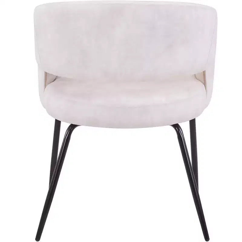Juego de comedor de 5 piezas LeisureMod Verve con mesa de comedor redonda de 36 pulgadas con tapa de MDF negra y 4 sillas de comedor