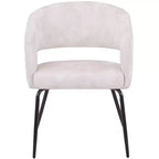 Juego de comedor de 5 piezas LeisureMod Verve con mesa de comedor redonda de 36 pulgadas con tapa de MDF negra y 4 sillas de comedor