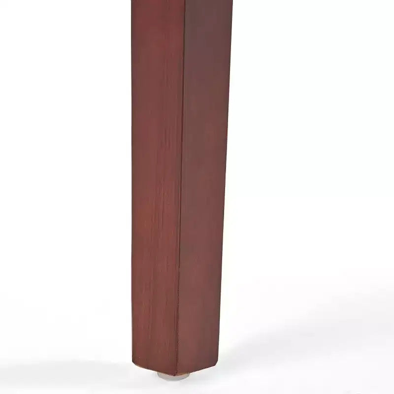 Juego de 2 sillas de comedor, sillas tapizadas sin brazos con respaldo alto en forma de ala y costuras de rombos con botones, azul/beige/gris/marrón/rojo/negro-Merax