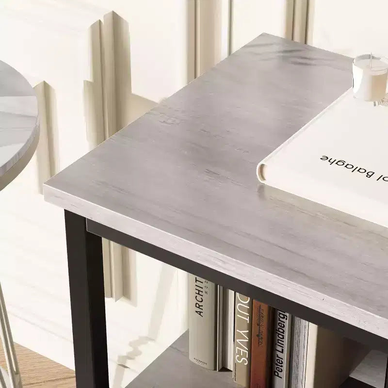 Mueble de TV negro de 55 pulgadas con cajones grises, centro de entretenimiento estilo cómoda para almacenamiento en sala de estar y dormitorio