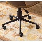 Silla de oficina Vatros de piel sintética, silla de oficina giratoria 360