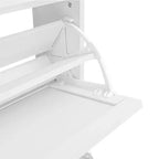 Vatros Rattan Zapatero de 3 Puertas Mueble Zapatero Moderno Independiente
