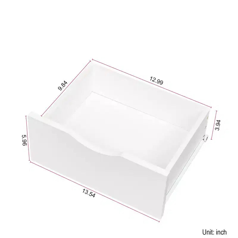 Mesitas de noche CLIHOME con estantería, cómoda con 2 cajones de almacenamiento para dormitorio