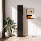 CLIHOME Gabinetes de almacenamiento decorativos independientes de 2 puertas con estantes ajustables