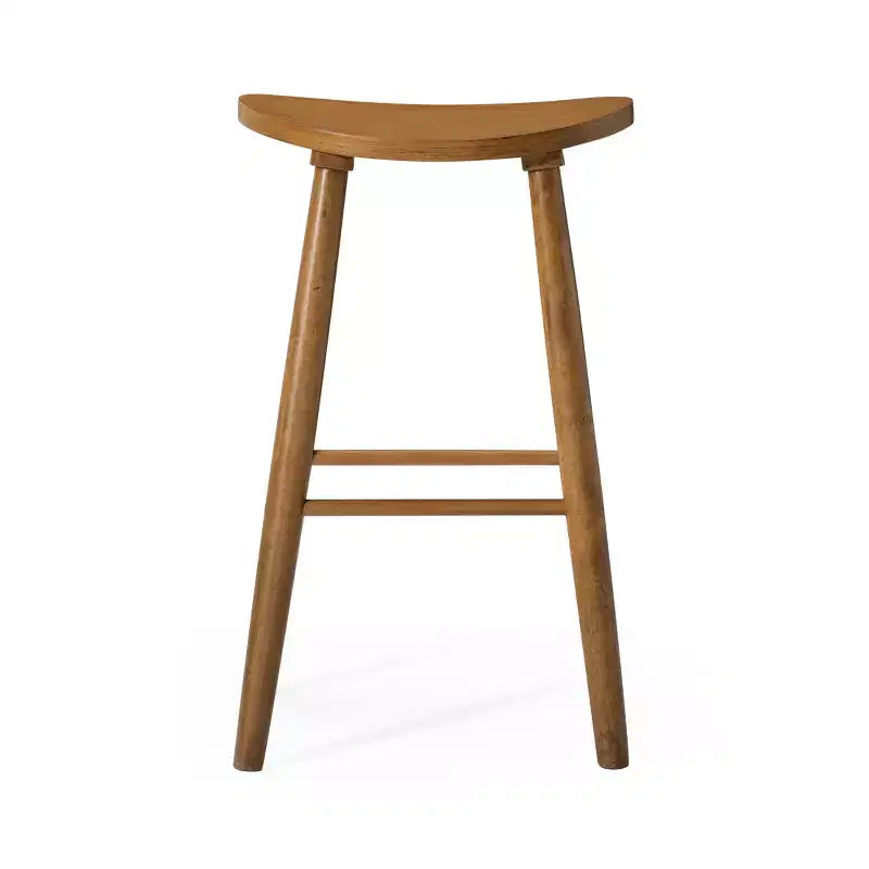 Taburete de barra de cocina de madera sin respaldo Maven Lane Luna de 30 pulgadas