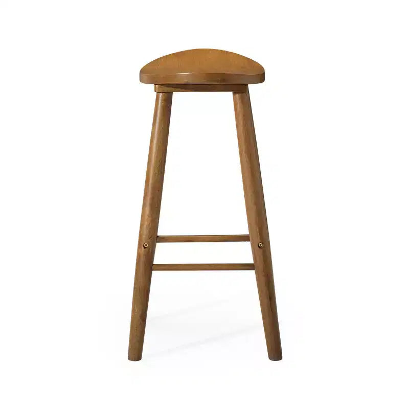 Taburete de barra de cocina de madera sin respaldo Maven Lane Luna de 30 pulgadas