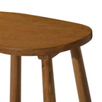 Taburete de barra de cocina de madera sin respaldo Maven Lane Luna de 30 pulgadas