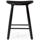 Taburete de barra de cocina de madera sin respaldo Maven Lane Luna de 30 pulgadas