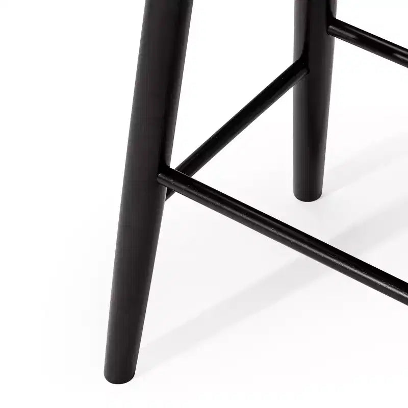 Taburete de barra de cocina de madera sin respaldo Maven Lane Luna de 30 pulgadas