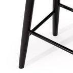 Taburete de barra de cocina de madera sin respaldo Maven Lane Luna de 30 pulgadas