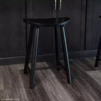 Taburete de barra de cocina de madera sin respaldo Maven Lane Luna de 30 pulgadas