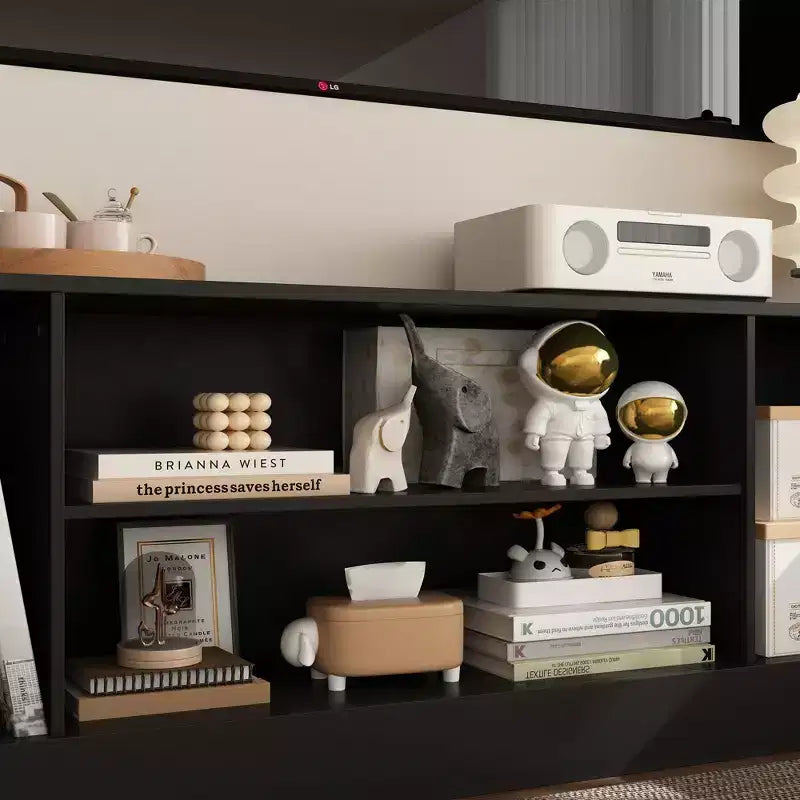Gran centro de entretenimiento Famapy - Centro de entretenimiento de TV todo incluido: Esencial para una sala de estar estética y práctica