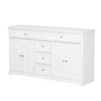 Famapy Cómoda horizontal de 5 cajones, armario de almacenamiento multifuncional, soluciones de almacenamiento para sala de estar