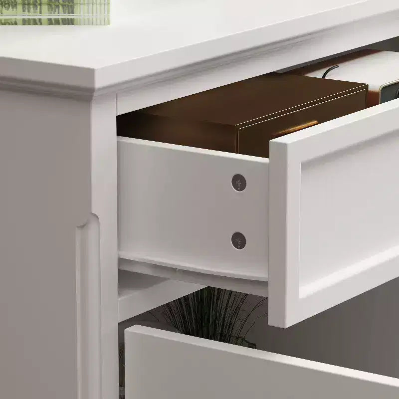 Famapy Cómoda horizontal de 5 cajones, armario de almacenamiento multifuncional, soluciones de almacenamiento para sala de estar