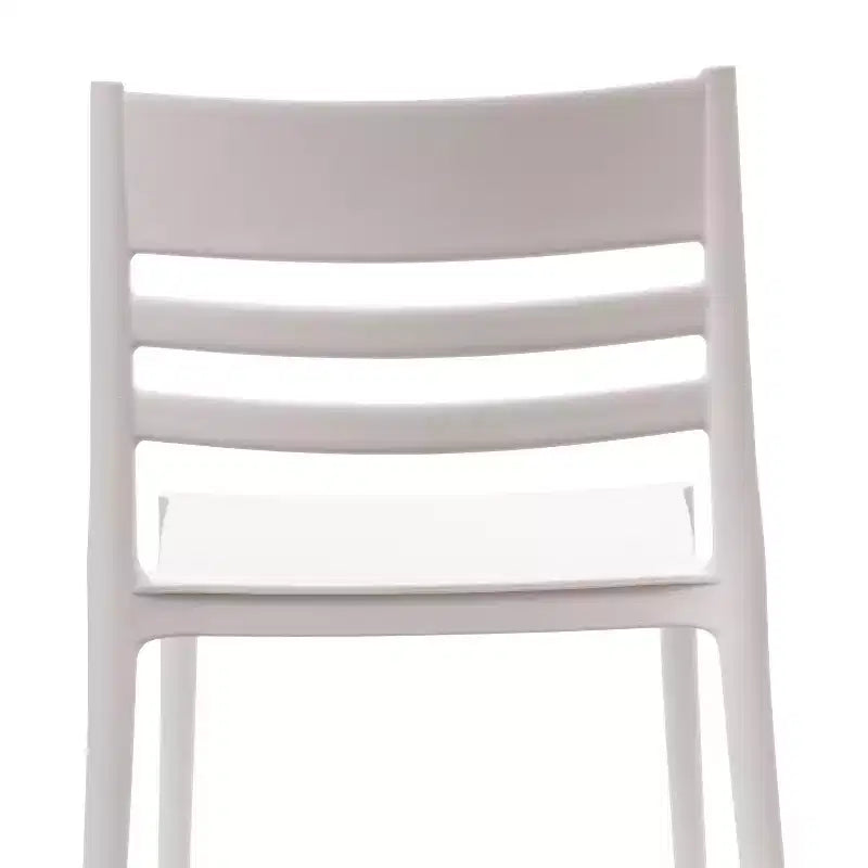 Flash Furniture Bridgeport - Juego de 2 sillas apilables para patio, para interior y exterior, con respaldo de listones, silla de resina comercial para todo tipo de clima