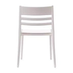 Flash Furniture Bridgeport - Juego de 2 sillas apilables para patio, para interior y exterior, con respaldo de listones, silla de resina comercial para todo tipo de clima