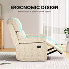 Sofá reclinable pequeño para sala de estar, sillón para adultos