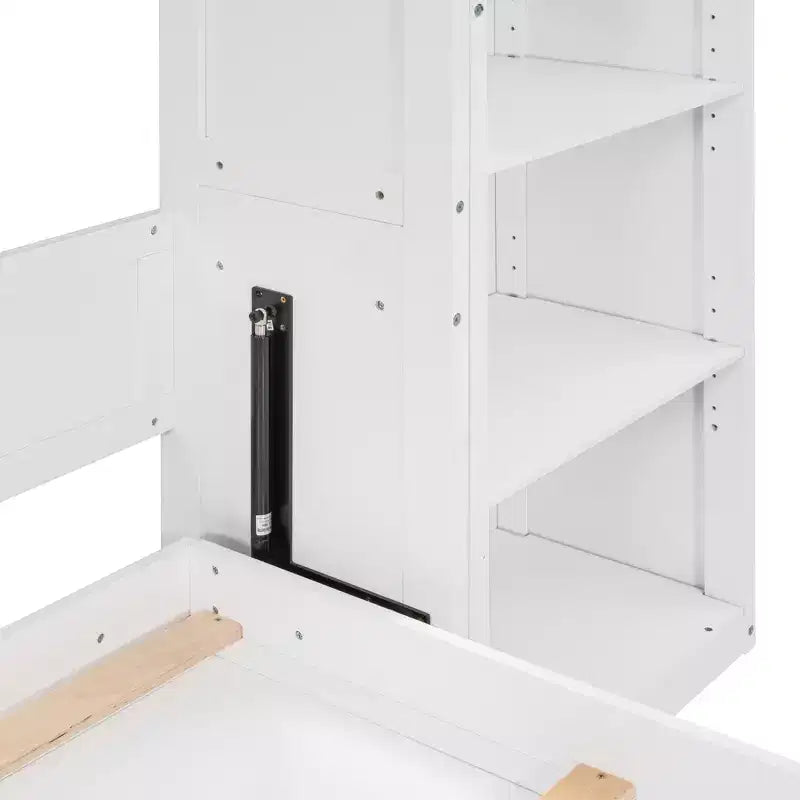 Cama de pared con estantes Whisen Murphy Bed