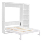 Cama de pared con estantes Whisen Murphy Bed