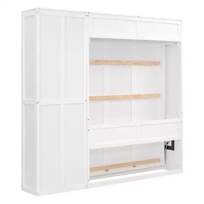 Cama de pared con estantes Whisen Murphy Bed