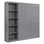 Cama de pared con estantes Whisen Murphy Bed