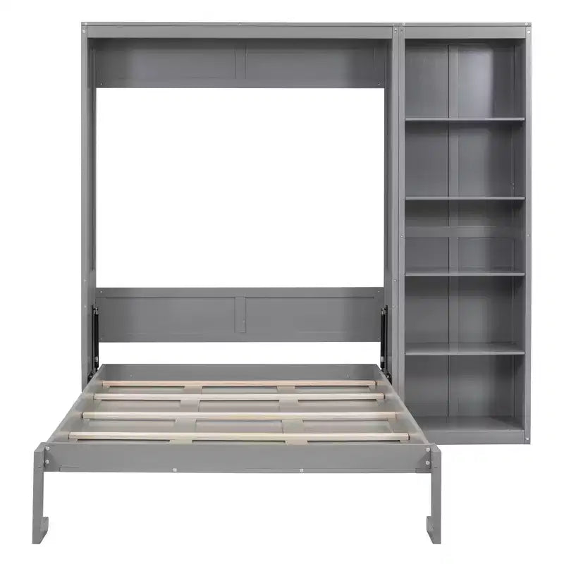 Cama de pared con estantes Whisen Murphy Bed