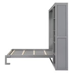 Cama de pared con estantes Whisen Murphy Bed