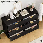 Cómoda para Dormitorio, Cómoda de 6 Cajones, Cómoda Moderna, Organizador de Cajones de Madera para Dormitorio, Sala de Estar, Pasillo, Entrada