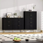 Cómoda para Dormitorio, Cómoda de 6 Cajones, Cómoda Moderna, Organizador de Cajones de Madera para Dormitorio, Sala de Estar, Pasillo, Entrada
