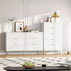 Cómoda para Dormitorio, Cómoda de 6 Cajones, Cómoda Moderna, Organizador de Cajones de Madera para Dormitorio, Sala de Estar, Pasillo, Entrada