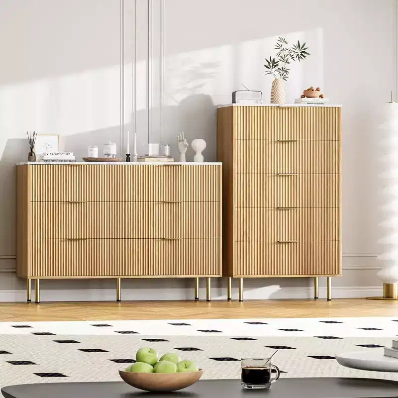 Cómoda para Dormitorio, Cómoda de 6 Cajones, Cómoda Moderna, Organizador de Cajones de Madera para Dormitorio, Sala de Estar, Pasillo, Entrada