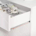 Cómoda con cajones, Cómoda para dormitorio, Organizador de cómoda de 53.5" con manijas y patas de metal