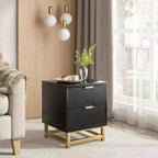 Cómoda con cajones, Cómoda para dormitorio, Organizador de cómoda de 53.5" con manijas y patas de metal