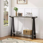Farmhouse Narrow Entryway Table, 43.3 Console Table with Storage