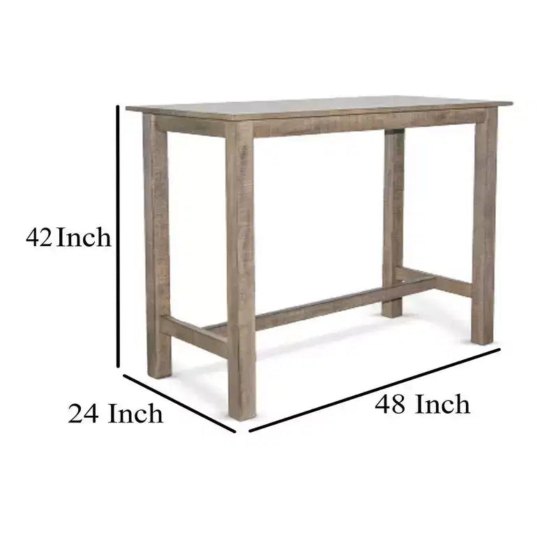 Mesa de comedor alta Royal Hampton | Tablero rectangular de 48 | Madera de caoba