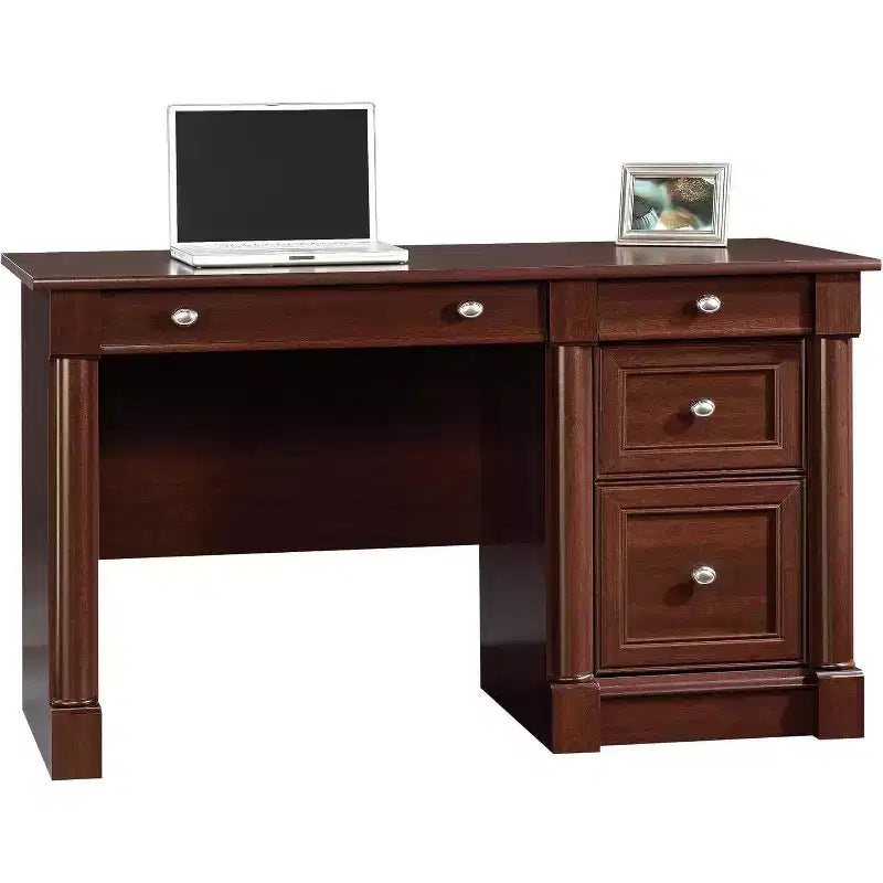 Escritorio ejecutivo HomeStock Palladia marrón 23.5D x 53.12W x 30H Panel desplegable 144 lbs