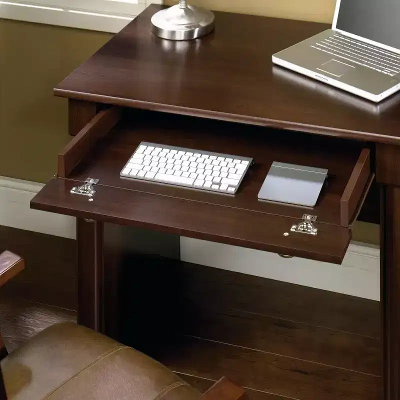 Escritorio ejecutivo HomeStock Palladia marrón 23.5D x 53.12W x 30H Panel desplegable 144 lbs