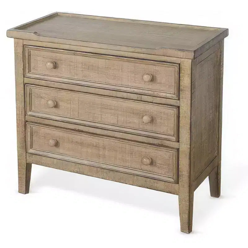 Mesa Auxiliar Royal Hampton 28 | 3 cajones con tiradores redondos | Madera de Caoba