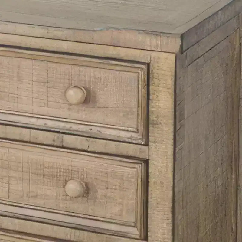 Mesa Auxiliar Royal Hampton 28 | 3 cajones con tiradores redondos | Madera de Caoba