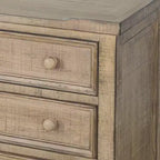 Mesa Auxiliar Royal Hampton 28 | 3 cajones con tiradores redondos | Madera de Caoba
