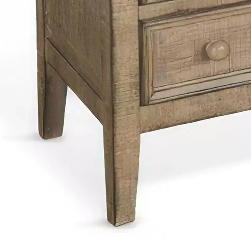 Mesa Auxiliar Royal Hampton 28 | 3 cajones con tiradores redondos | Madera de Caoba